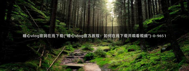 糖心vlgo色：糖心vlog官网在线下载(\